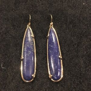 Firm! Melinda Maria large lapis drop earrings
